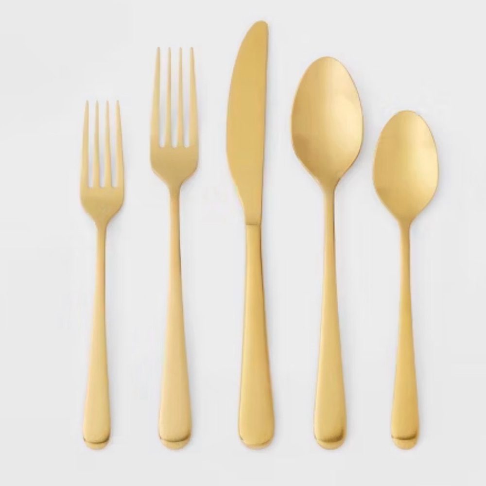 20pc Harrington Flatware Set Gold - Threshold™